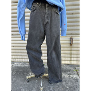Vintage 90s WRANGLER 976 Faded Black Denim Jeans 31 x 32 USA MADE grunge
